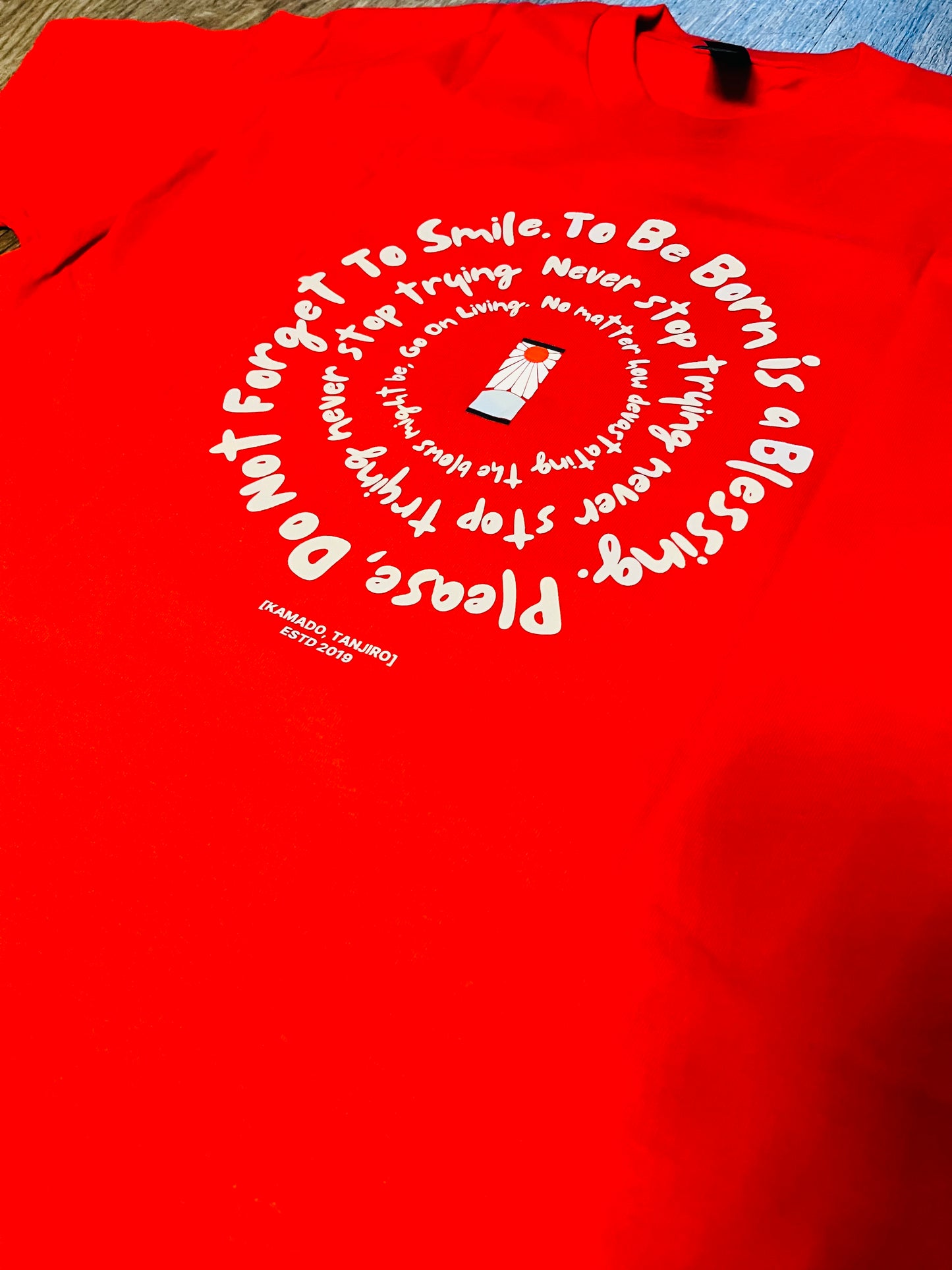 Tanjiro Do Not Forget to Smile Tee